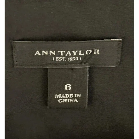 Ann Taylor Animal Print Ruched Sheath Dress Sleeveless Black Grey White Size 6 - Picture 5 of 14